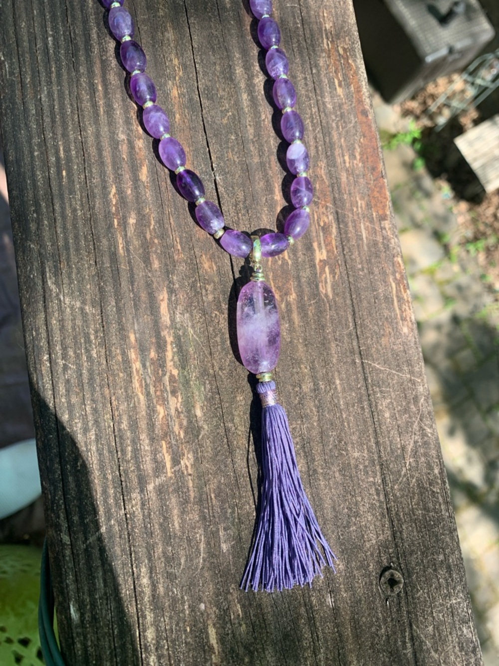 Kendra Scott Insley Purple Beaded Tassel Necklace